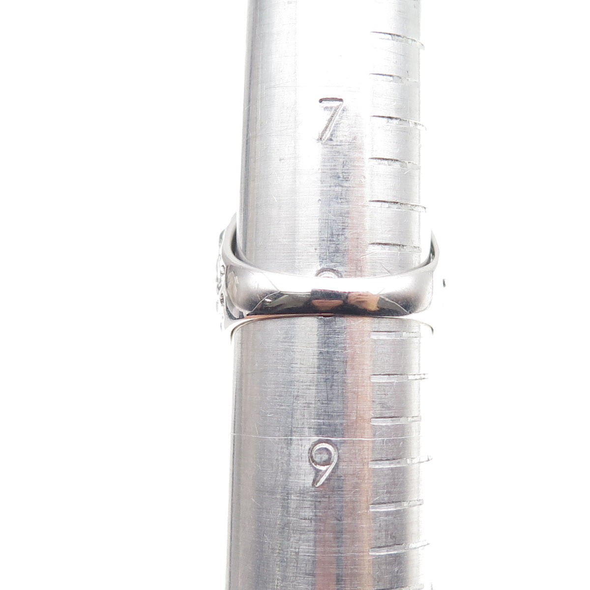 925 Sterling Silver Real Labradorite Floral Teardrop Ring Size 8.25