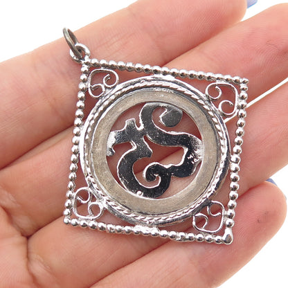 MARC MERCY 925 Sterling Silver Vintage Happy 25 Anniversary Charm Pendant