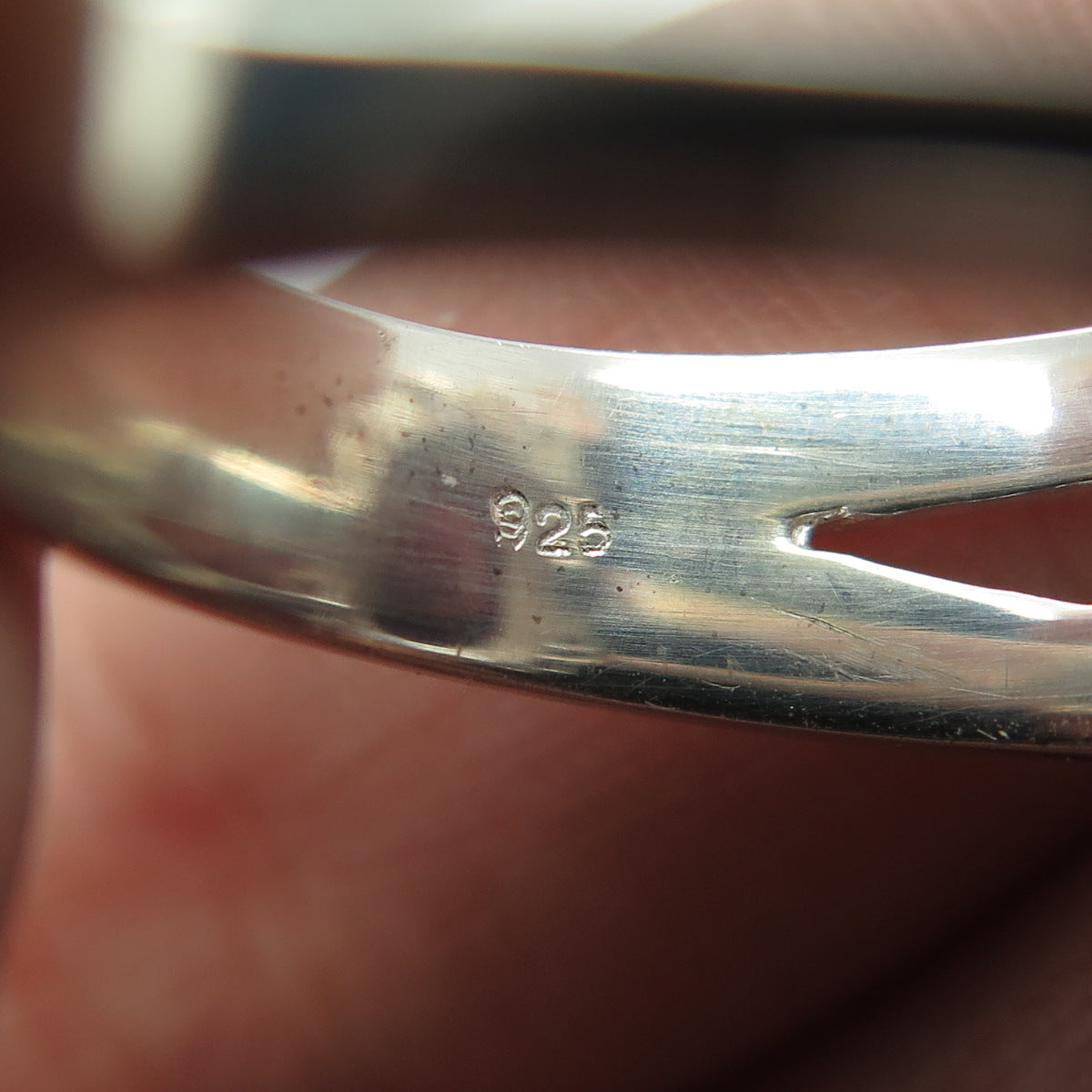 925 Sterling Silver Real Cabochon Tourmaline Peridot & Citrine Ring Size 8