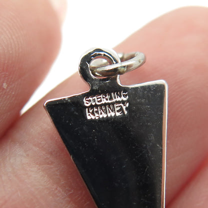 KINNEY 925 Sterling Silver Vintage Enamel "St. Joseph High School" Pendant