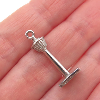 REMBRANDT RJL 925 Sterling Silver Vintage Calgary Tower 3D Mini Charm Pendant
