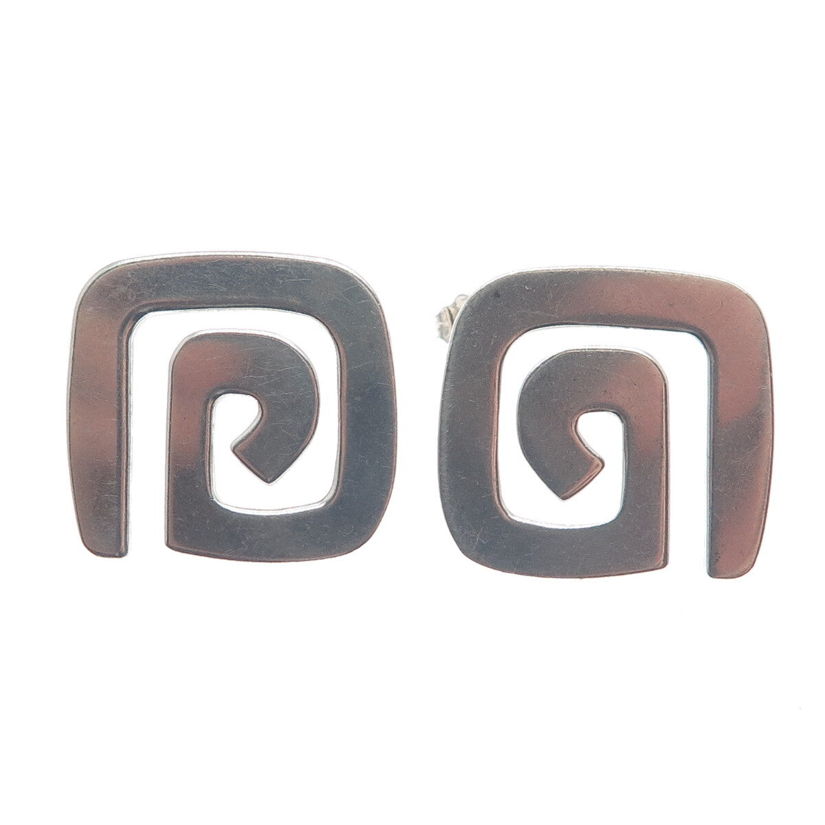 SILPADA 925 Sterling Silver Vintage Spiral Swirl Earrings