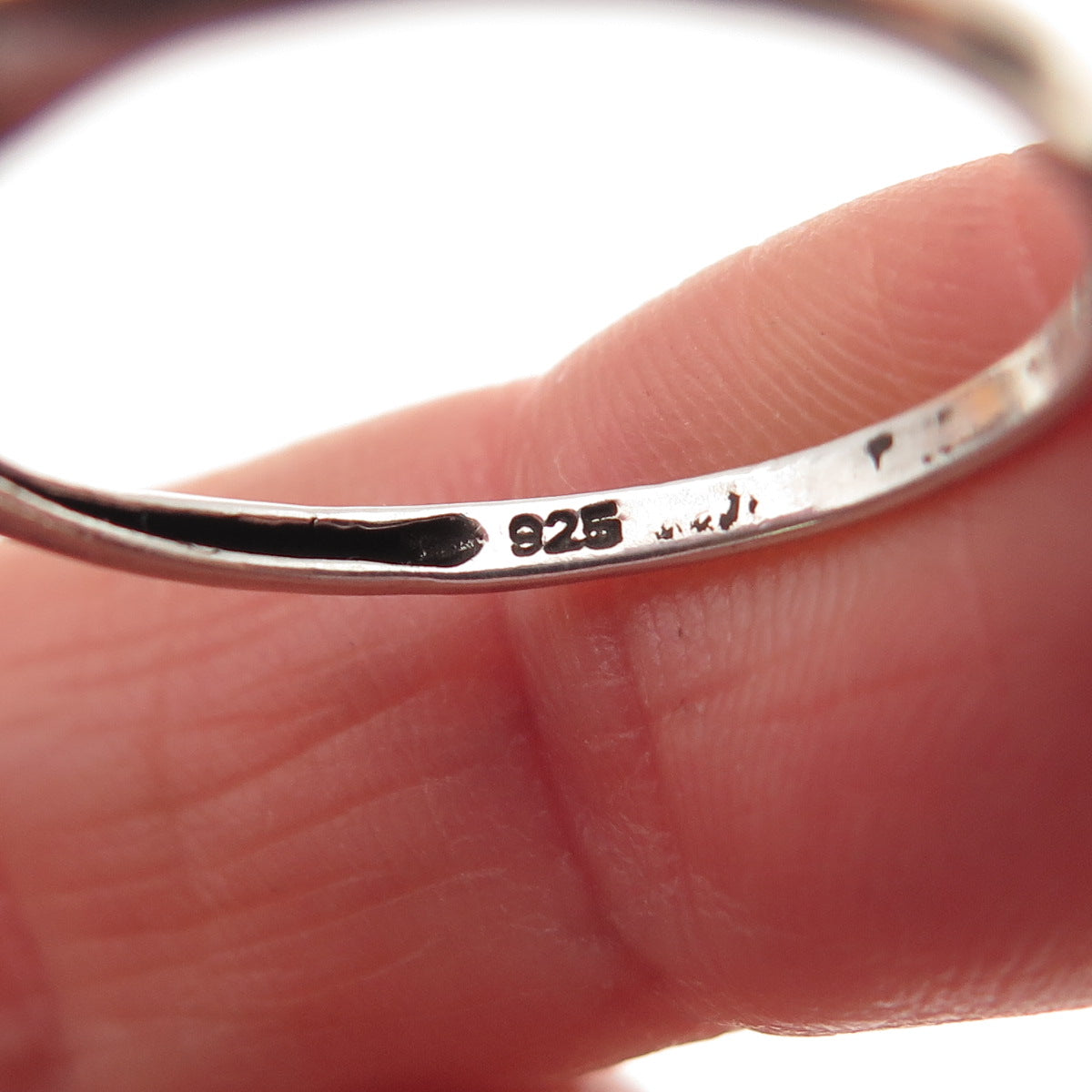 Chuck Clemency 925 Sterling Silver Vintage Real Oval-Cut Ruby Ring Size 9.5