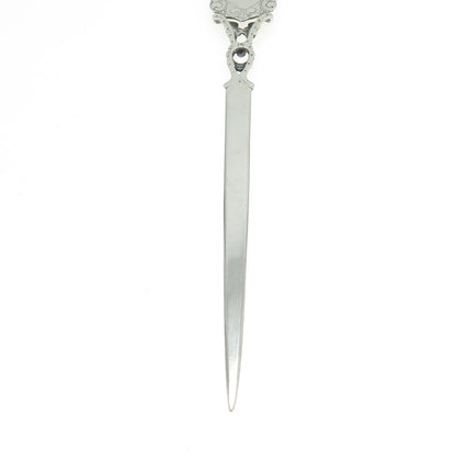 800 Silver Antique Art Deco Enamel Lausanne States & Cities Letter Opener