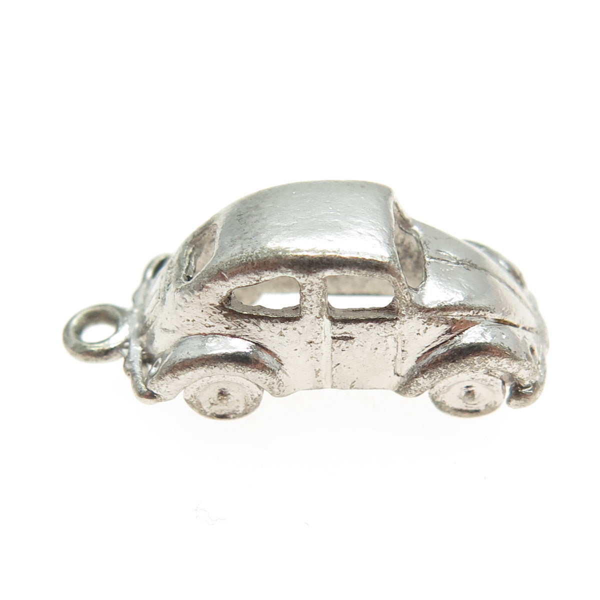 925 Sterling Silver Vintage Beetle Car Retro Charm Pendant