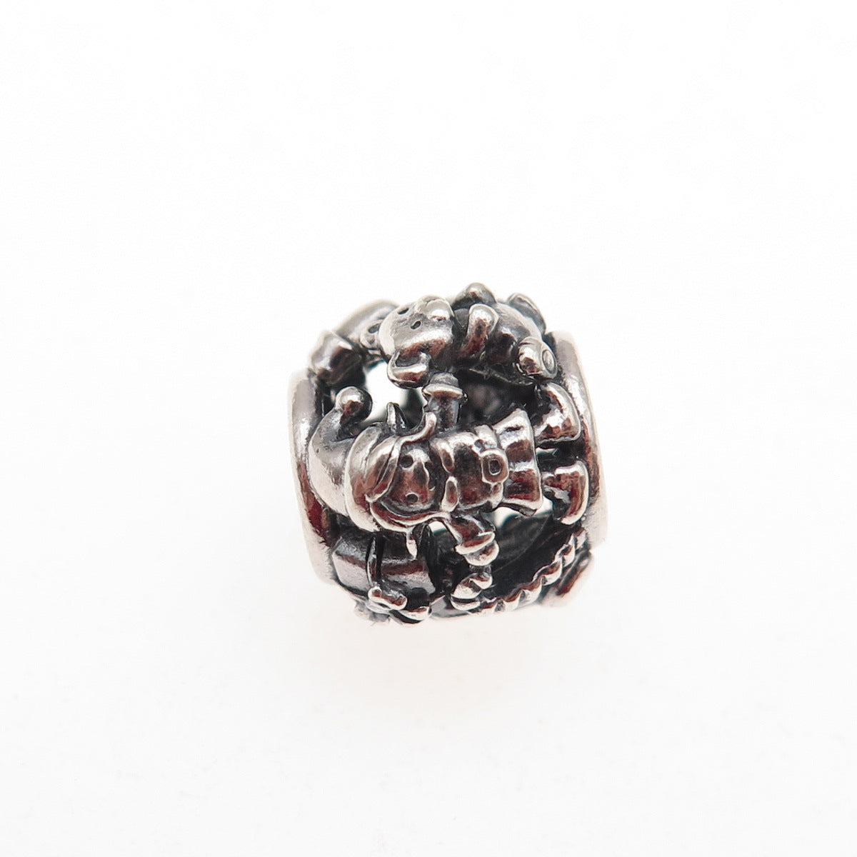 Pandora 925 Sterling Silver Santa's Elves Slide Bead Charm