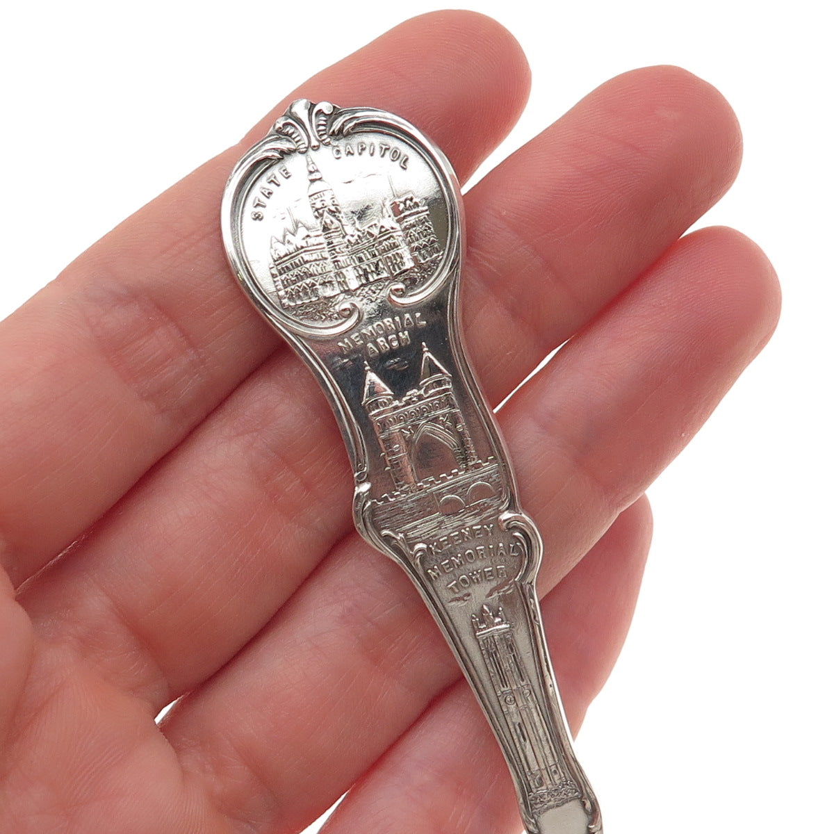 Mechanics 925 Sterling Silver Antique Art Deco Hartford Connecticut Coffee Spoon