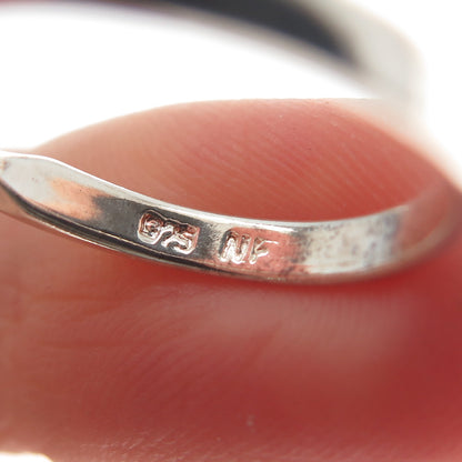 CHAPAL ZENRAY 925 Sterling Silver Round-Cut C Z Engagement Ring Size 6