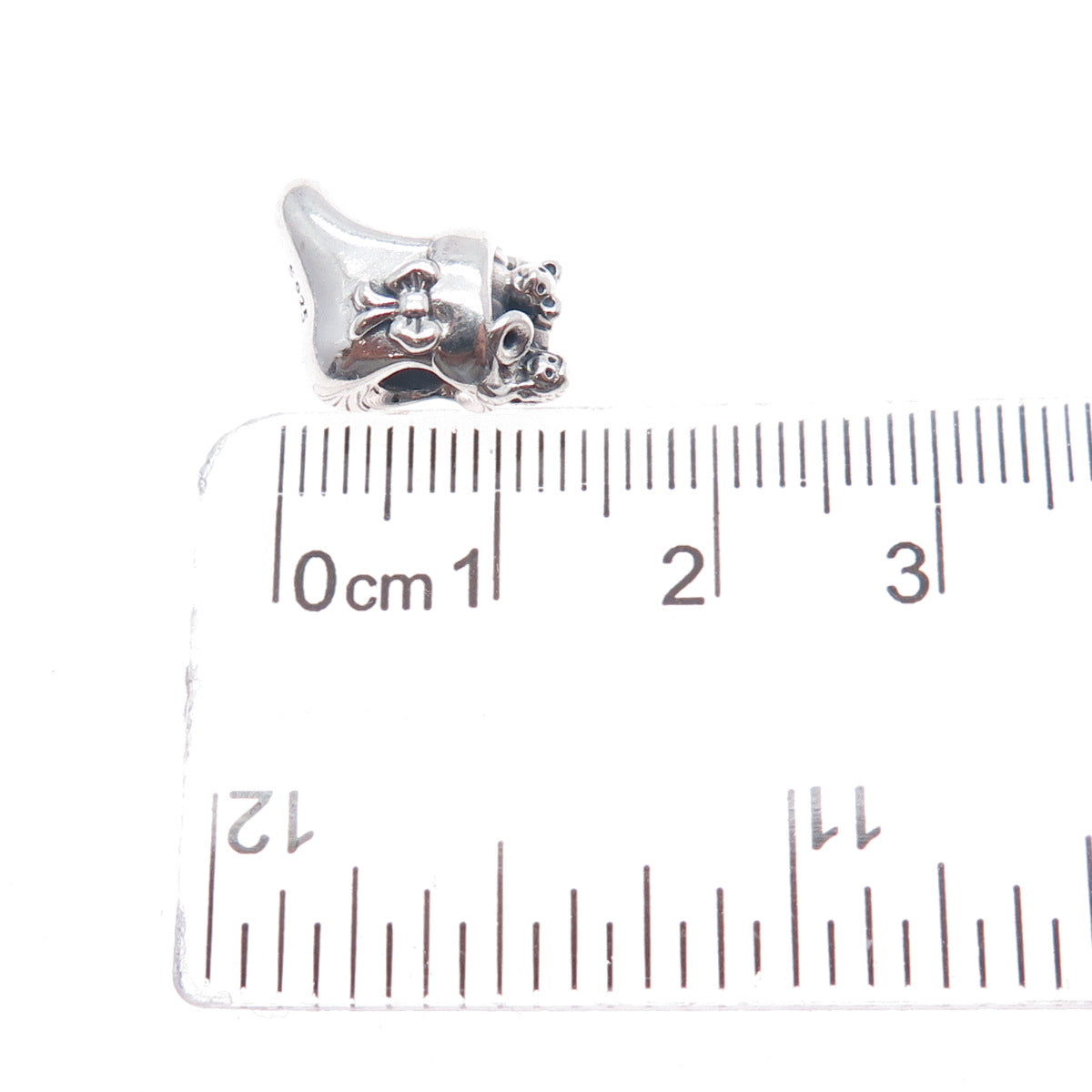 PANDORA 925 Sterling Silver Santa's Stocking Slide Bead Charm