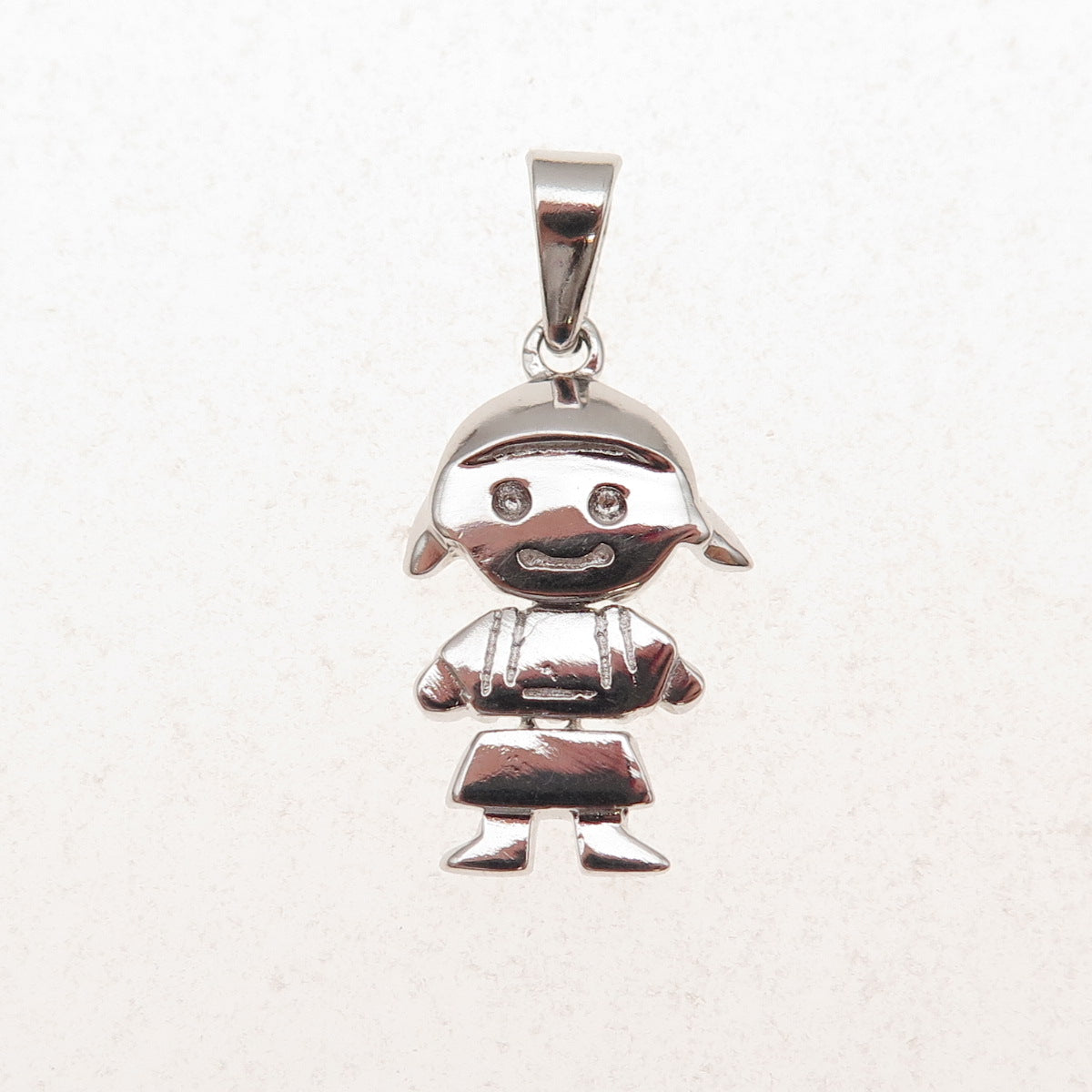 925 Sterling Silver Girl Charm Pendant