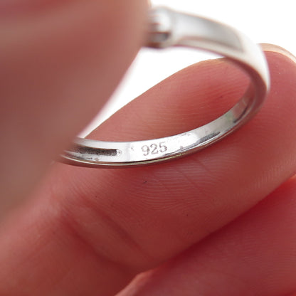 925 Sterling Silver Real Mystic Quartz & C Z Irish Claddagh Ring Size 7.25