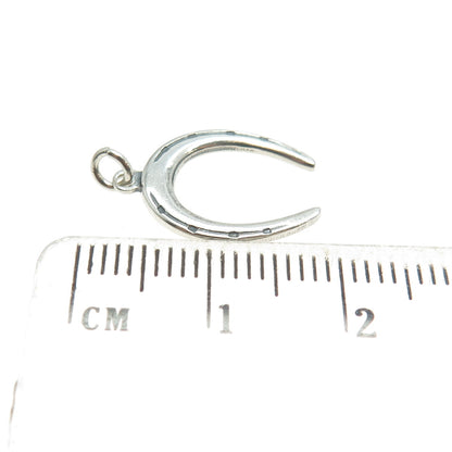 925 Sterling Silver Antique Art Deco Horseshoe Minimalist Charm Pendant