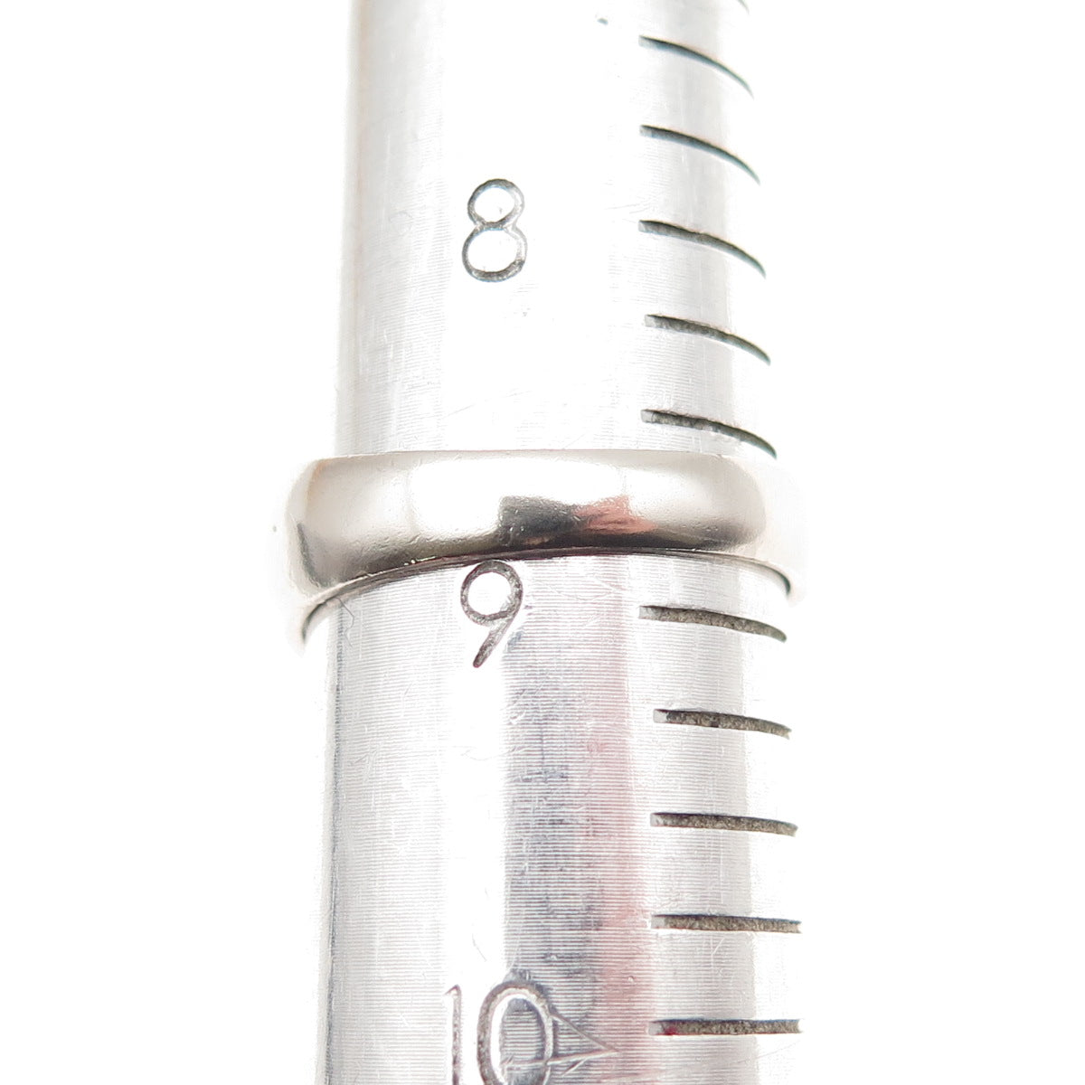 Charles Winston Sterling Silver Vintage Real Blue Topaz Modernist Ring Size 8.75