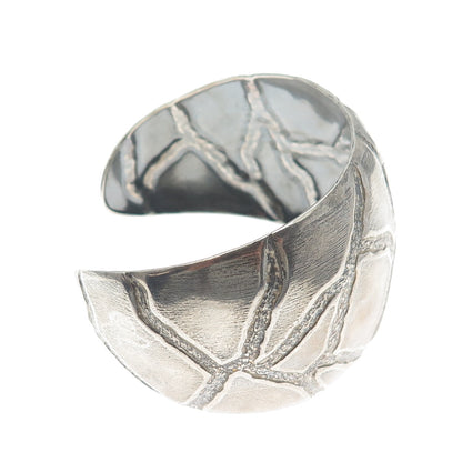 ESPERANZA 925 Sterling Silver Vintage Mexico Modernist Adjustable Bracelet 7"