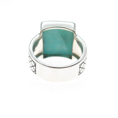 PHLD PlayHardLookDope 925 Sterling Silver Real Amazonite Ring Size 10.5