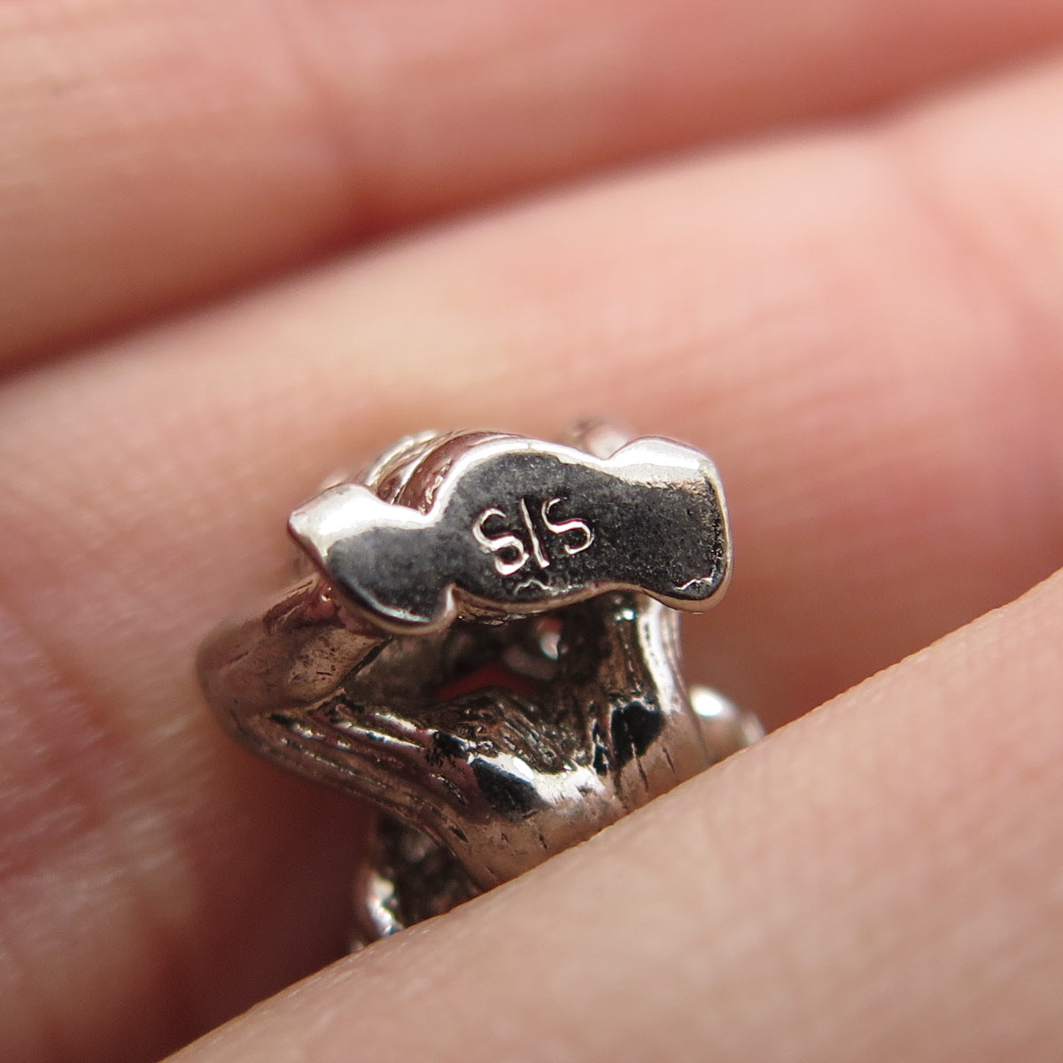 S/S 925 Sterling Silver Vintage Mexican Drummer 3D Charm Pendant