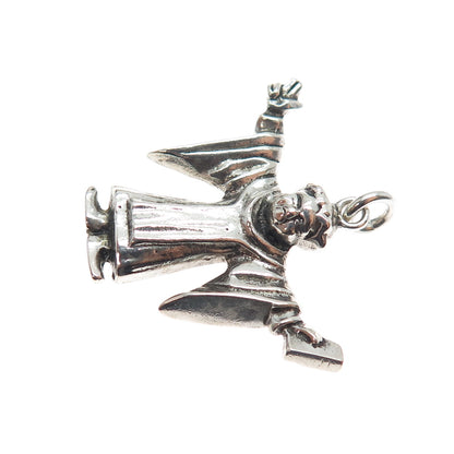 800 Silver Antique Germany Munich Monk Oxidized Charm Pendant