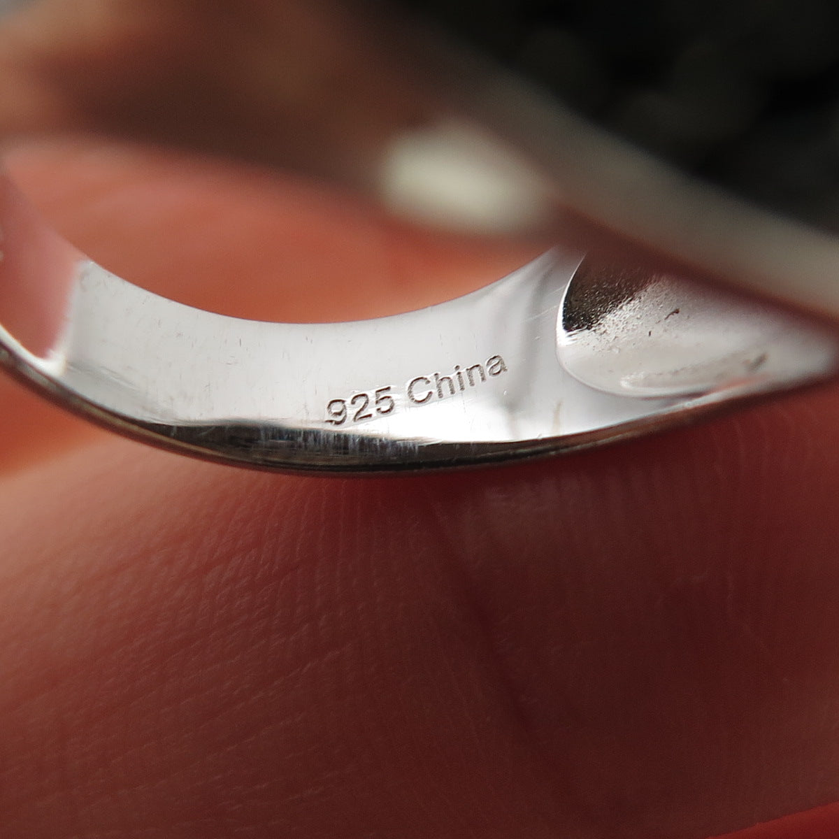 925 Sterling Silver Real Round-Cut Black Spinel Dome Ring Size 7.25