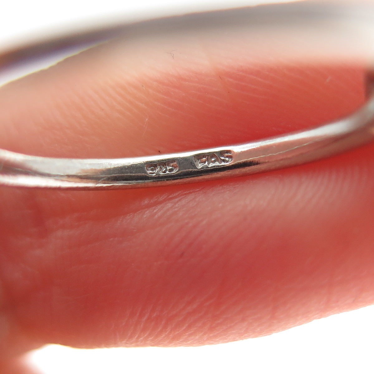 925 Sterling Silver Vintage Heart Love Knot Ring Size 6