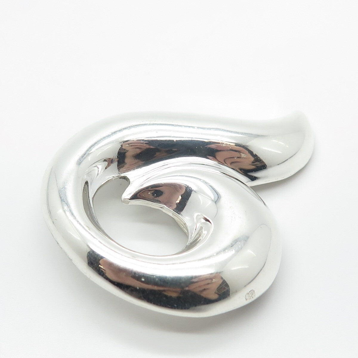 925 Sterling Silver Vintage Mexico Modernist Pin Brooch