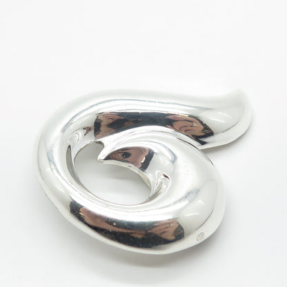 925 Sterling Silver Vintage Mexico Modernist Pin Brooch