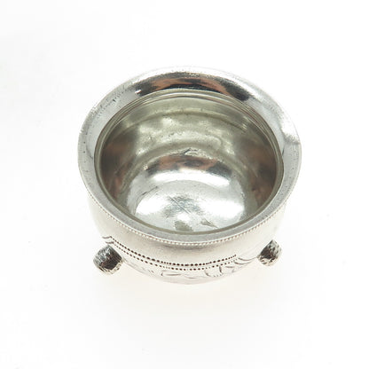 84 Silver Antique European Engraved Individual Salt Cellar