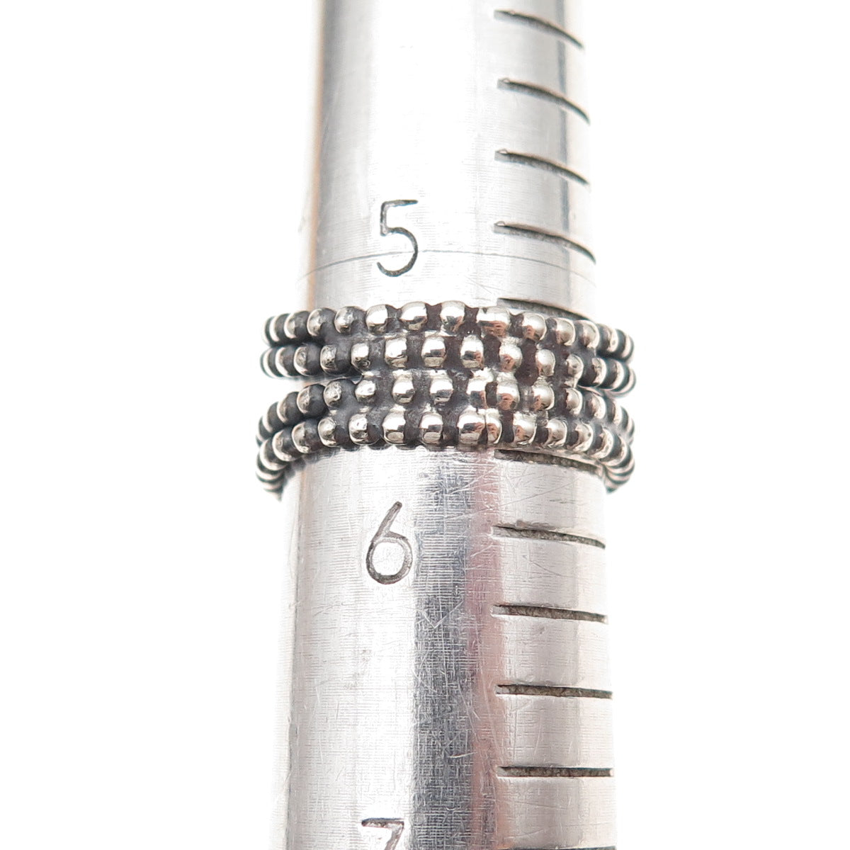 925 Sterling Silver Vintage MN Israel Round-Cut C Z Star of David Ring Size 5.75