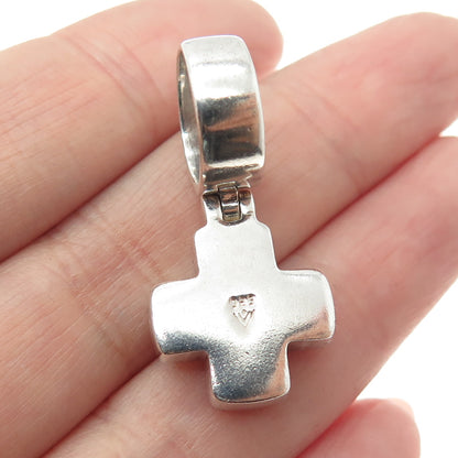 SILPADA 925 Sterling Silver Vintage Ichthys Cross Charm Pendant