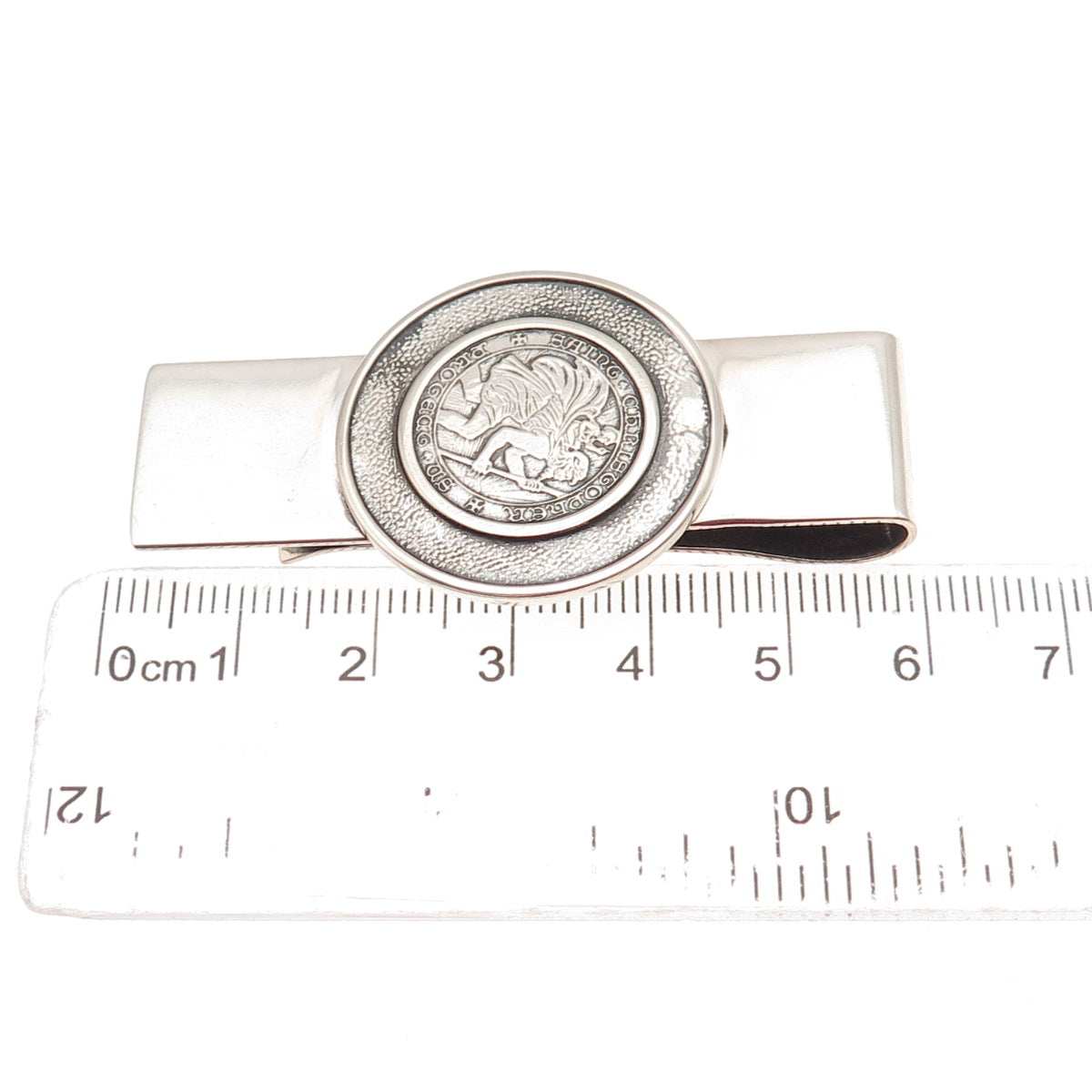 Charles Thomae 925 Sterling Silver Vintage St. Christopher Money Clip