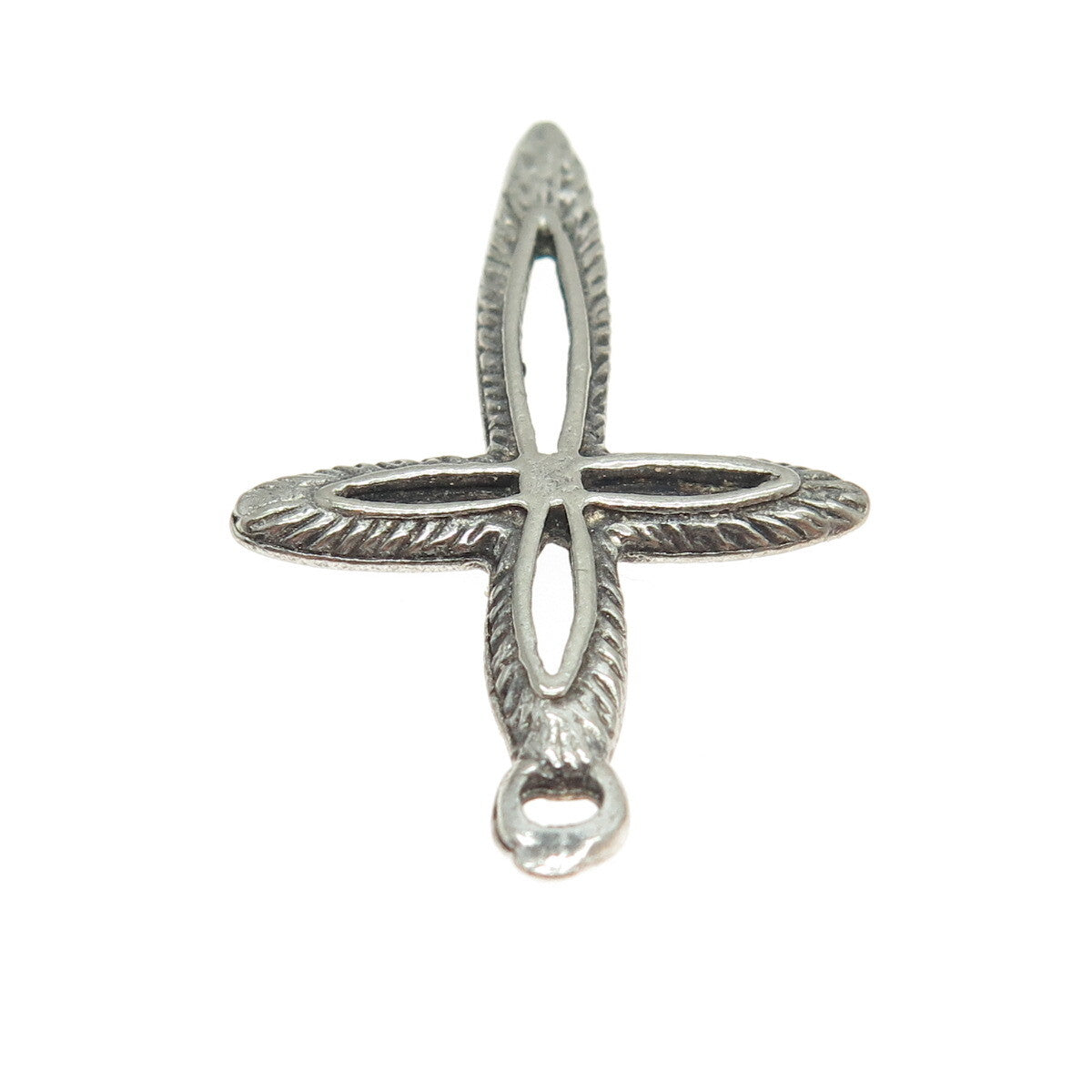 925 Sterling Silver Vintage Cross Religious Pendant