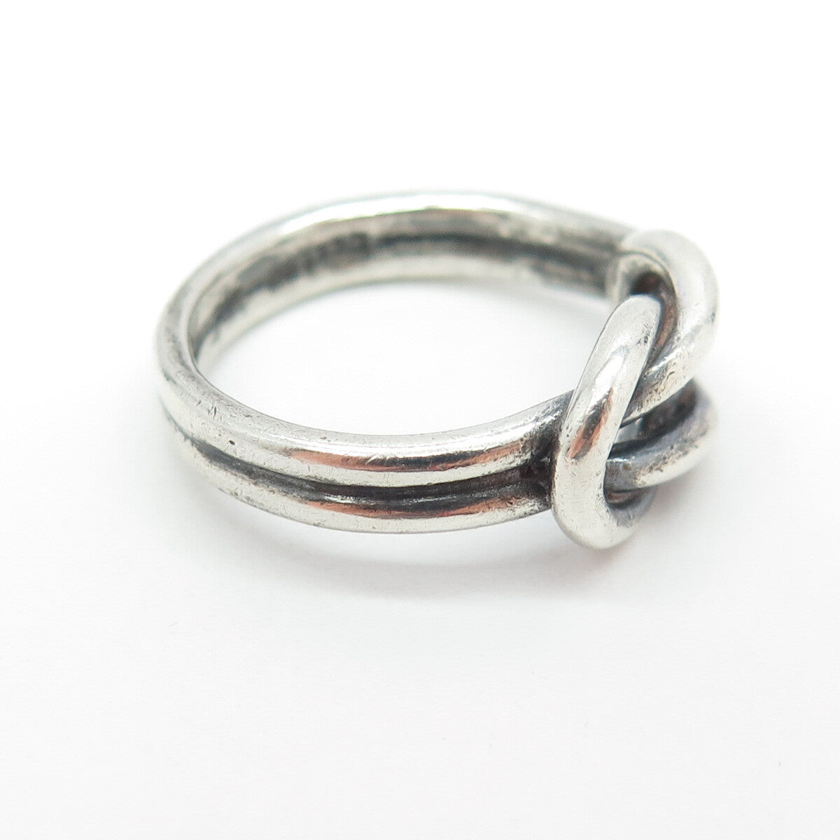 CELLINI 925 Sterling Silver Vintage Mariner Love Knot Ring Size 6.75