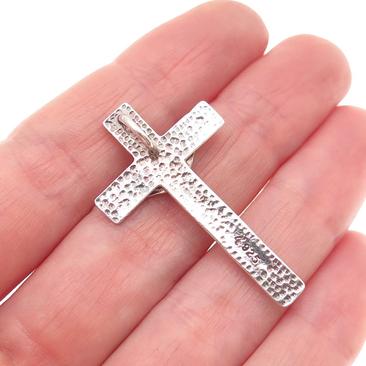 Lisa Lee Creations Sterling Silver Vintage Crucifix Cross Slide Charm Pendant