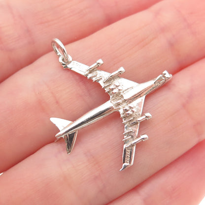 Payton Pepper & Sons Sterling Silver Vintage 1974 Birmingham Airplane Pendant