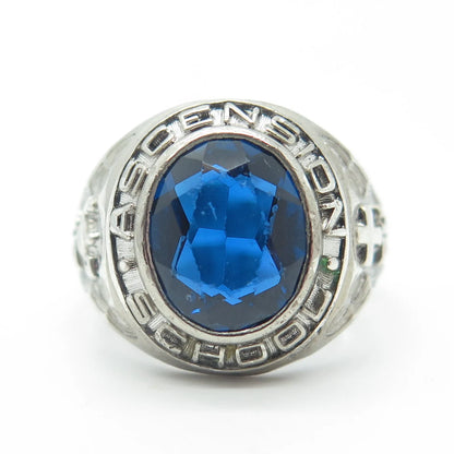 925 Sterling Silver Vintage S.K&F 1969 Ascension Catholic School Ring Size 9.5