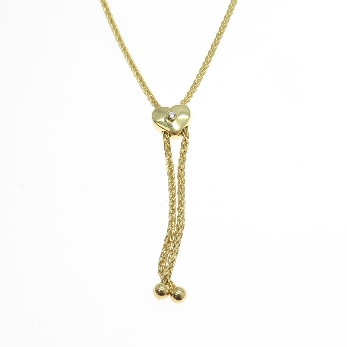 HAN 925 Sterling Silver Gold Plated Wheat Bar Bolo Adjustable Bracelet 6-10"