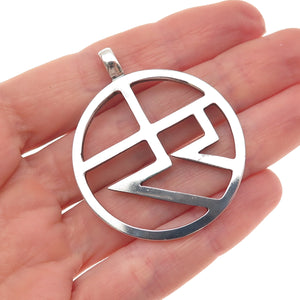 925 Sterling Silver Vintage RR Monogram Charm Pendant