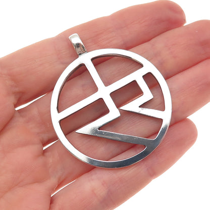 925 Sterling Silver Vintage RR Monogram Charm Pendant
