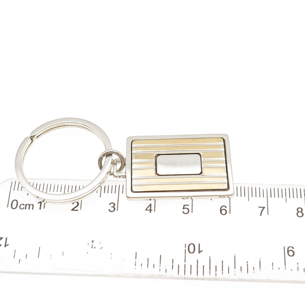 Anson 925 Sterling Silver 18K Gold Vintage Key Fob Ring Holder