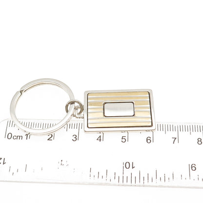 Anson 925 Sterling Silver 18K Gold Vintage Key Fob Ring Holder