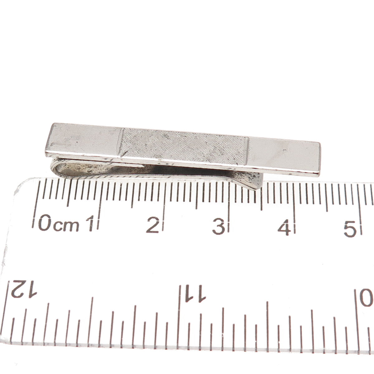 Dolan & Bullock 925 Sterling Silver Vintage Brushed Tie Bar Clip