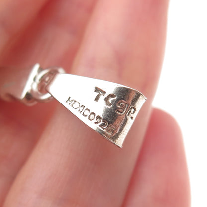 925 Sterling Silver Vintage Mexico Crucifix Cross Pendant