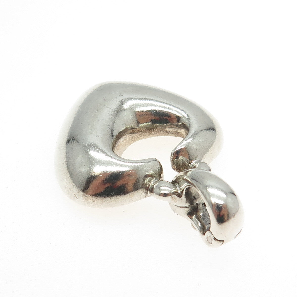 ESPO SIG Joseph Esposito 925 Sterling Silver Vintage Modernist Heart Pendant