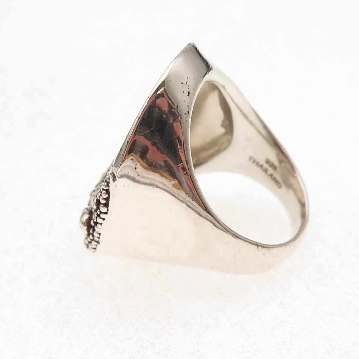 Michael Dawkins 925 Sterling Silver Real White Topaz Starry Night Ring Size 6.5