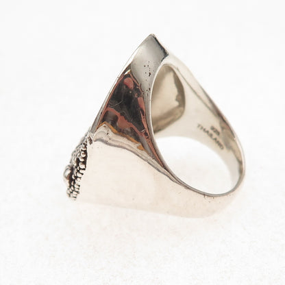 Michael Dawkins 925 Sterling Silver Real White Topaz Starry Night Ring Size 6.5