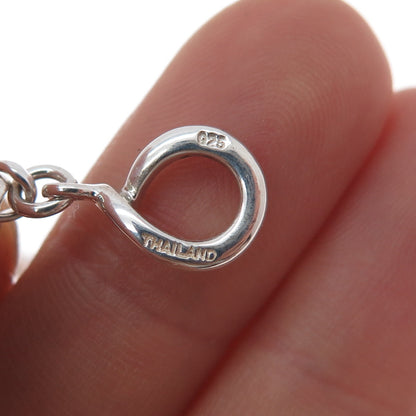 Michael Dawkins Sterling Silver Real MOP & Lemon Quartz Granulated Necklace 36"