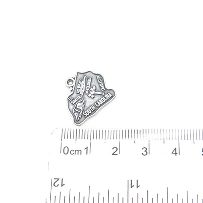 MAISELS INDIAN TRADING Sterling Silver Vintage South Carolina Mini Charm Pendant