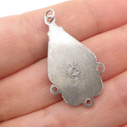 Bell Trading Post Old Pawn 925 Sterling Vintage Kingman Turquoise Tribal Pendant