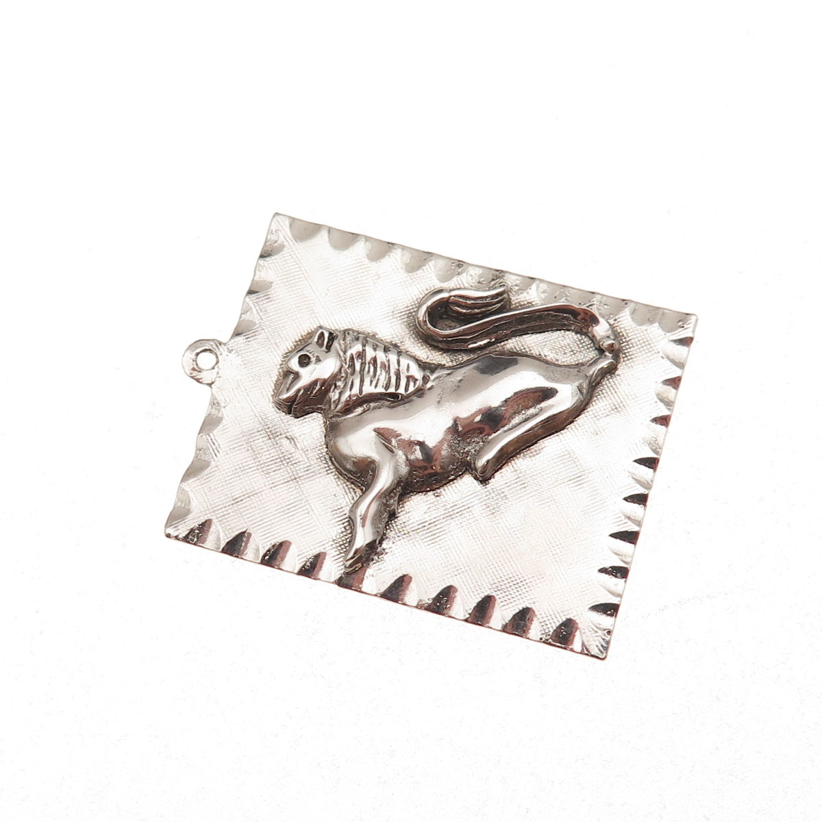 925 Sterling Silver Vintage Leo Zodiac Sign Charm Pendant