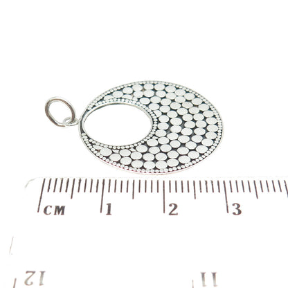 925 Sterling Silver Vintage Ethnic Dots Pendant