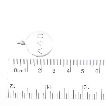 CHARLES THOMAE Sterling Vintage Alpha Delta Pi Sorority Engraved Mini Pendant